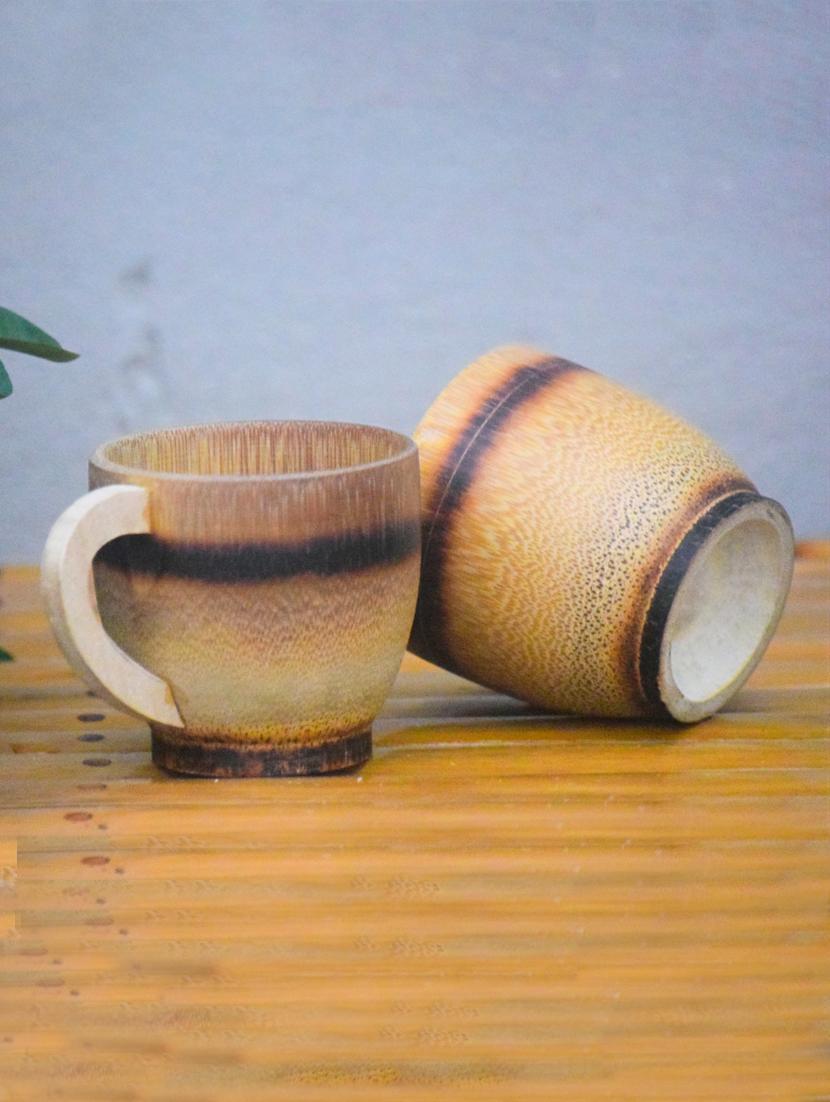 bamboo tea cup - set of 2