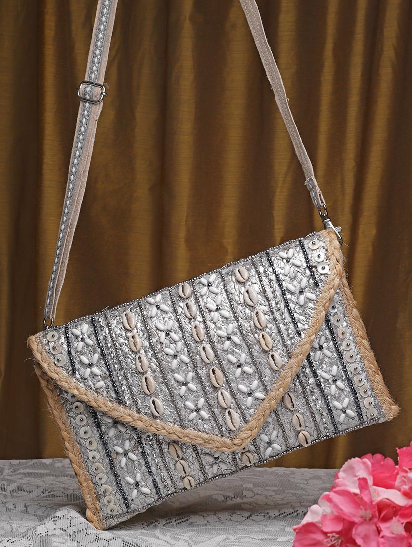 silver embellished sling bag - 20852449 - Zoom Image - 0
