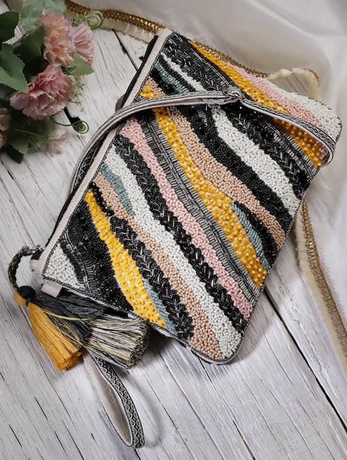 black embellished sling bag - 20852460 -  Standard Image - 0