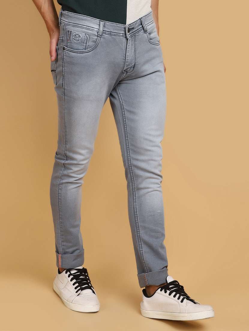 men mid rise washed denim jeans - 20852511 -  Standard Image - 1