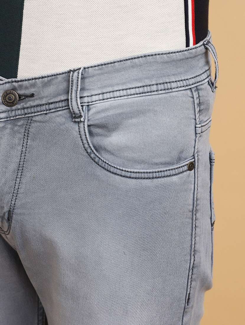 men mid rise washed denim jeans - 20852511 -  Standard Image - 4