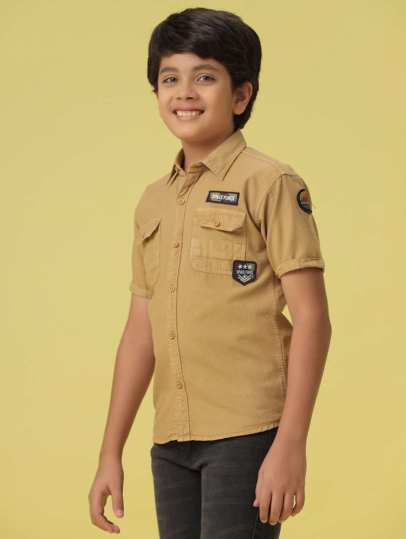 boys shirt collar solid shirt - 20852558 -  Standard Image - 1