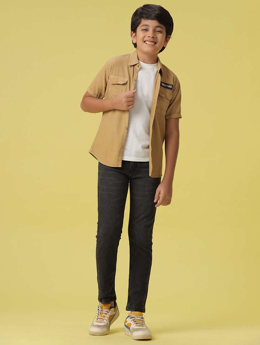 boys shirt collar solid shirt - 20852558 -  Standard Image - 4