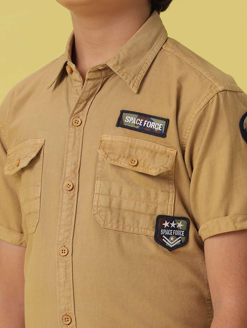 boys shirt collar solid shirt - 20852558 -  Standard Image - 6