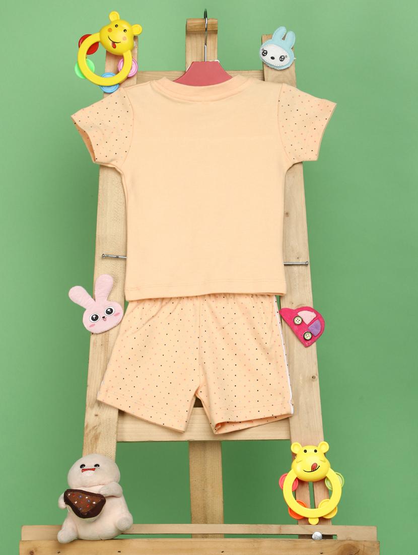 boys round neck printed shorts set - 20852607 -  Standard Image - 1