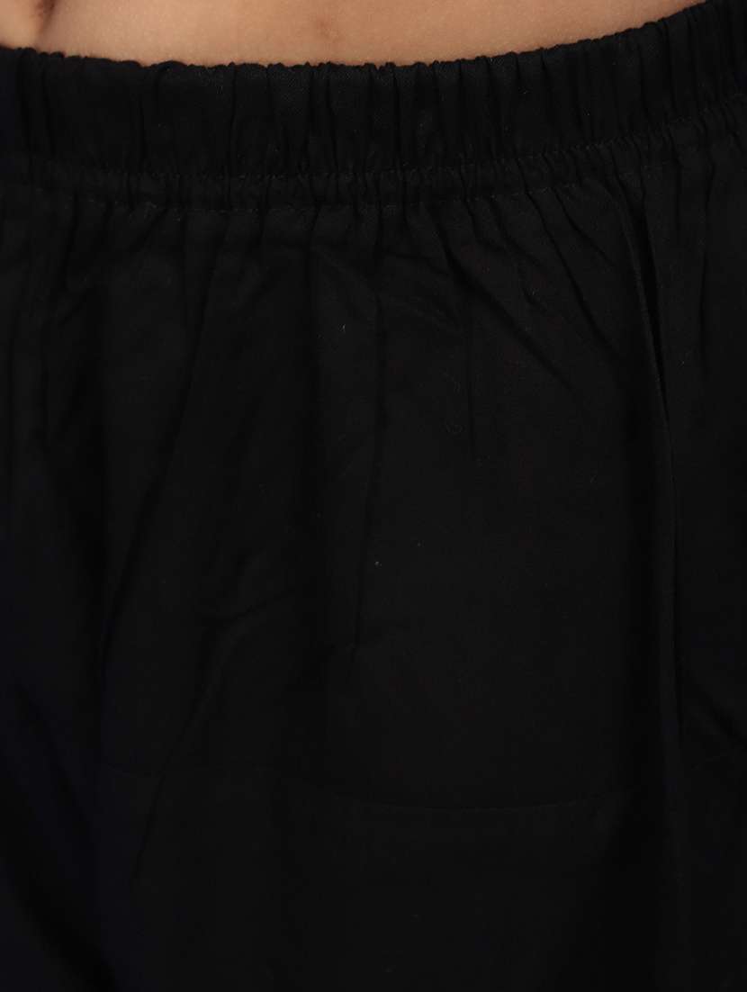 black acrylic blend sherwani kurtas & kurta set - 20852623 -  Standard Image - 4