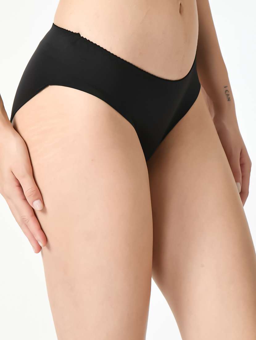 women high-rise solid bikini panty - 20852723 -  Standard Image - 1