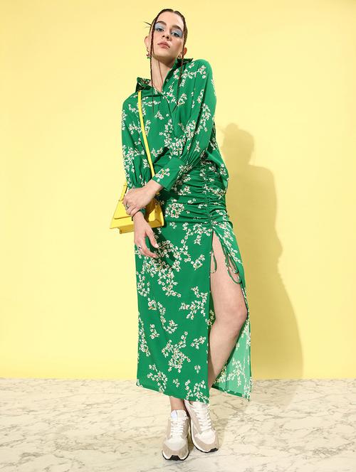 women green floral printed top and trouser co-ord set - 20852920 -  Standard Image - 0