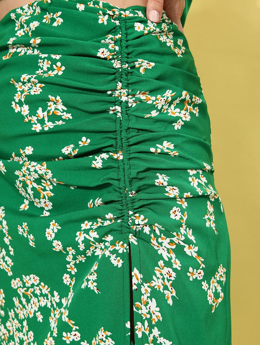 women green floral printed top and trouser co-ord set - 20852920 - Standard Image - 4