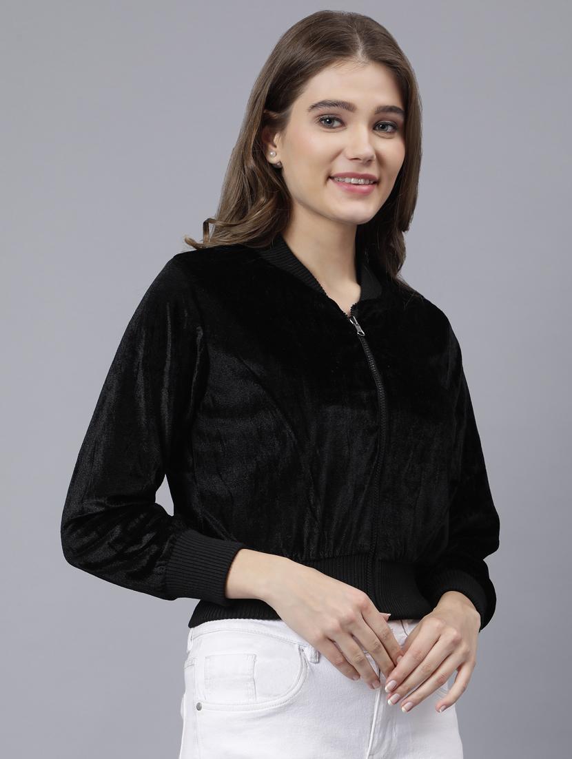 women blue solid summer jacket - 20853034 - Zoom Image - 0