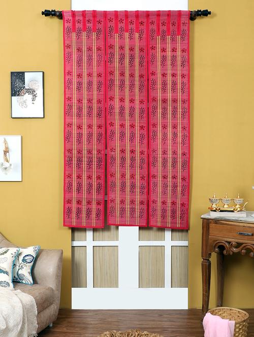 3 panel bamboo curtains pink - 20853326 -  Standard Image - 0