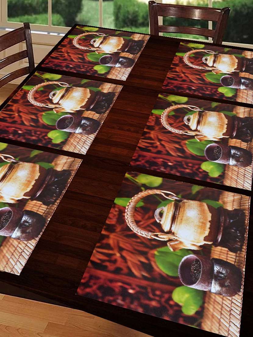 printed placemats for dining table and kitchen