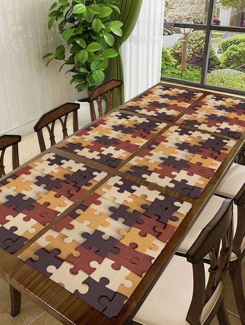 printed placemats for dining table and kitchen