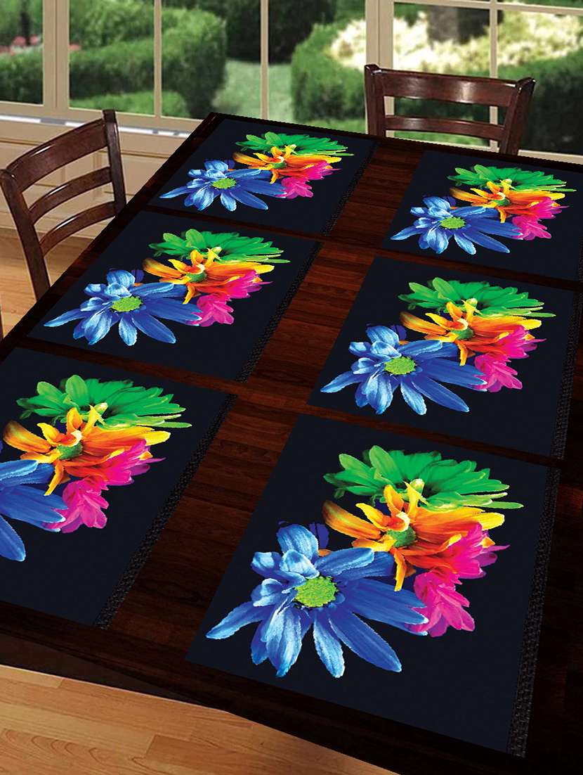 printed placemats for dining table and kitchen