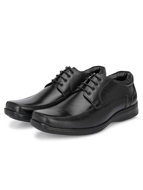 black leather laceup derbies - 20853714 - Standard Image - 1