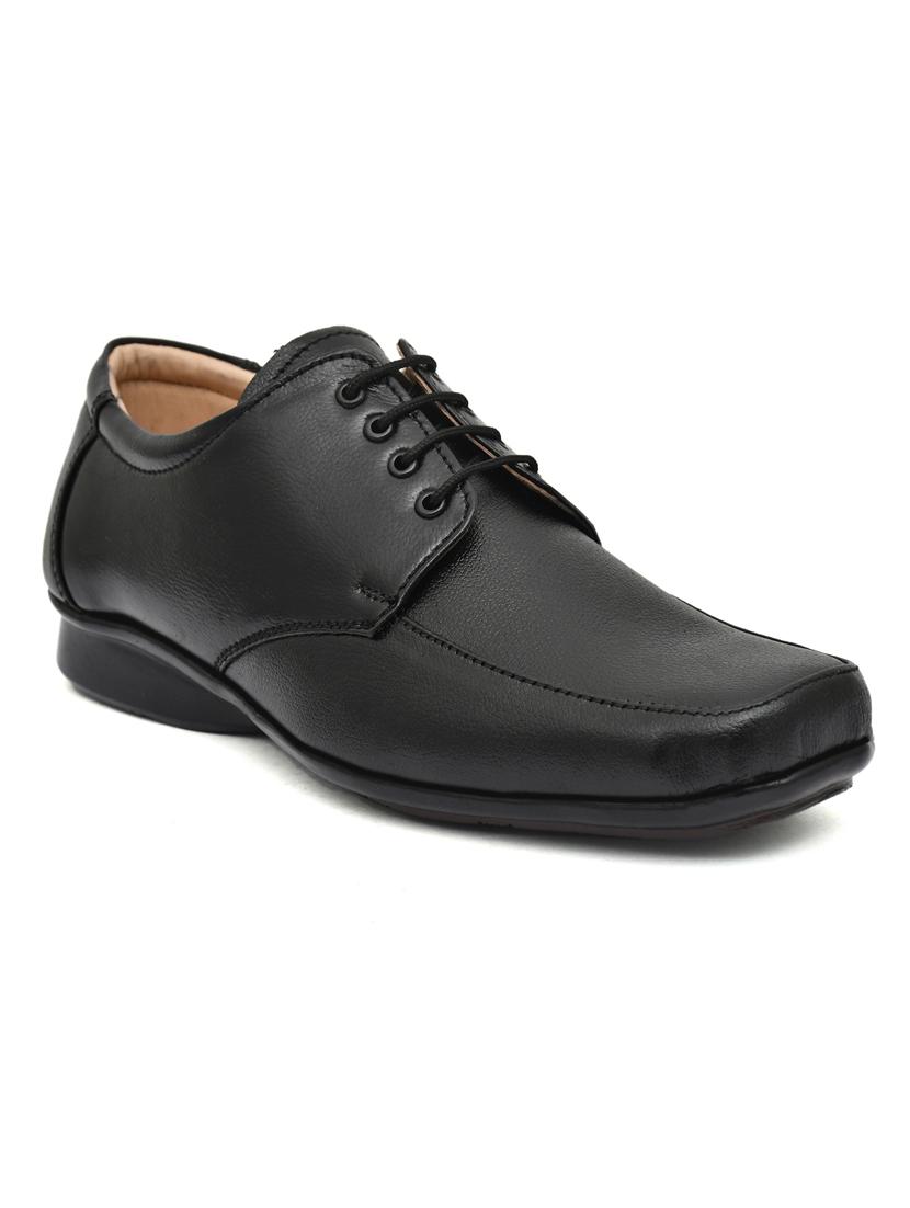 black leather laceup derbies - 20853716 - Standard Image - 1