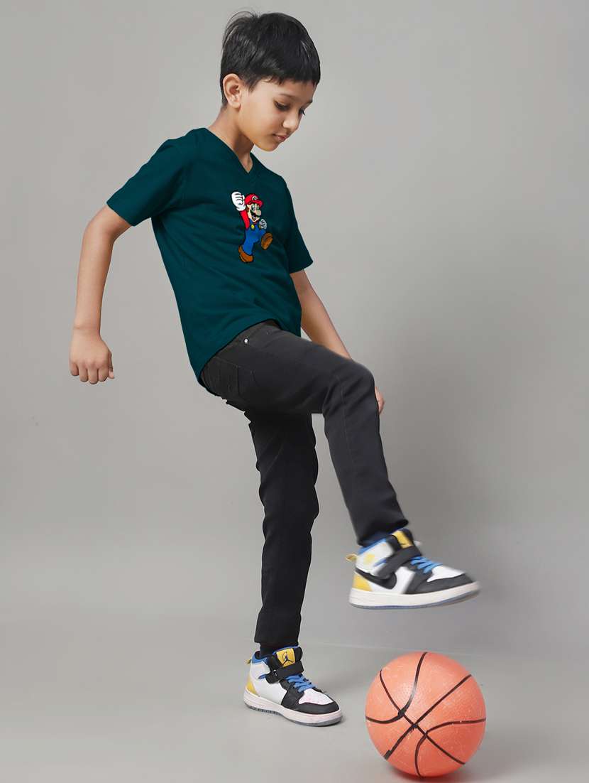 teal cotton graphic t-shirt - 20853800 -  Standard Image - 4