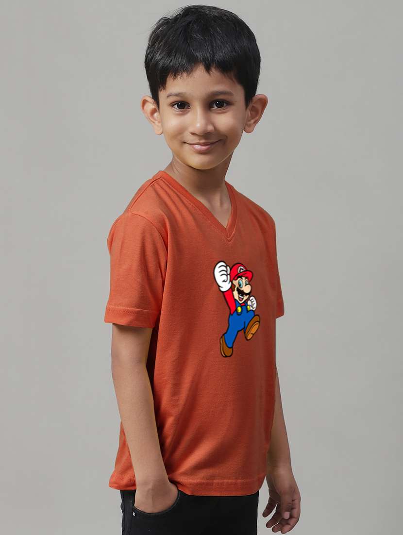 rust cotton tshirt - 20853802 -  Standard Image - 1