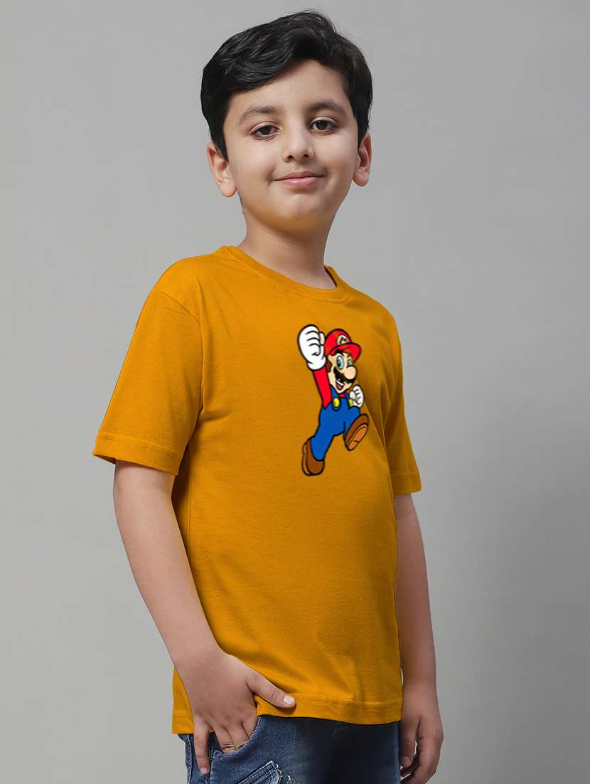 mustard cotton graphic t-shirt - 20853810 - Standard Image - 1
