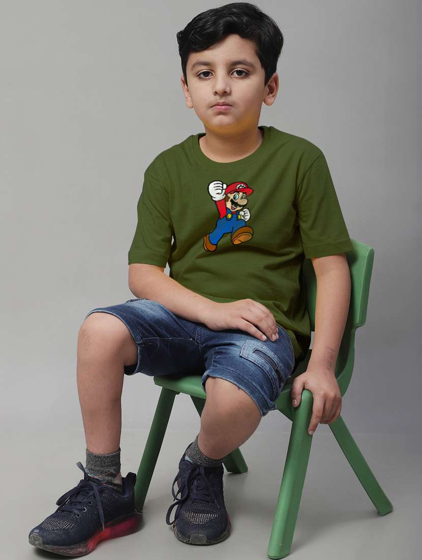 olive cotton tshirt - 20853813 -  Standard Image - 4