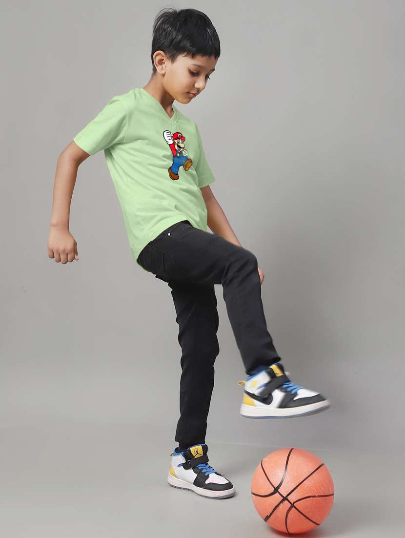 sea green cotton tshirt - 20853838 - Standard Image - 4