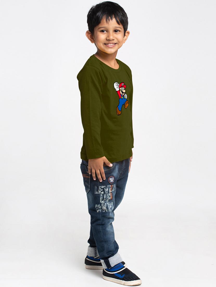 olive cotton tshirt - 20853852 -  Standard Image - 1