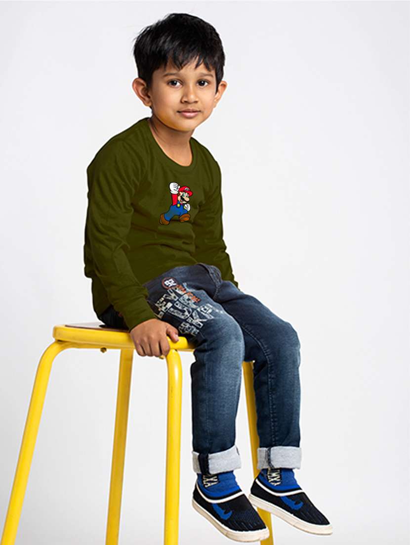 olive cotton tshirt - 20853863 - Standard Image - 1