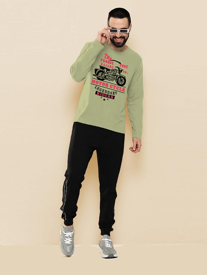 green polyester front print tshirt - 20857435 - Standard Image - 4