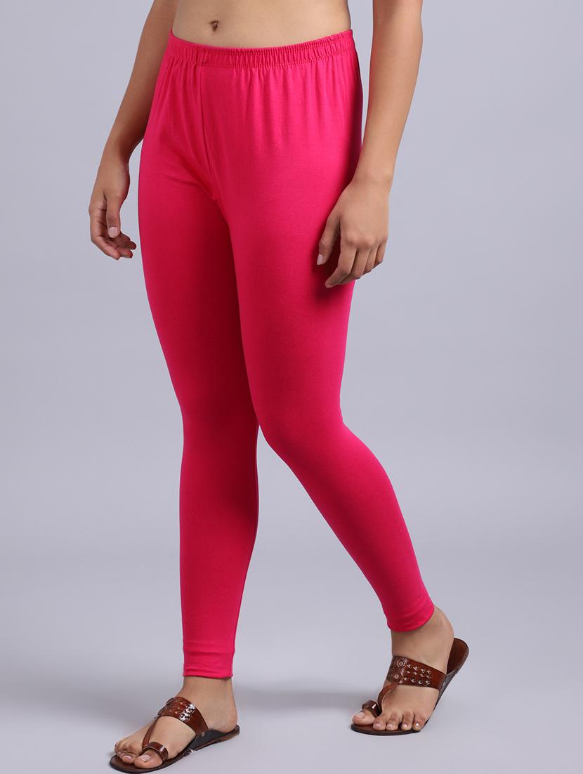 women solid full length leggings - 20858397 -  Standard Image - 1