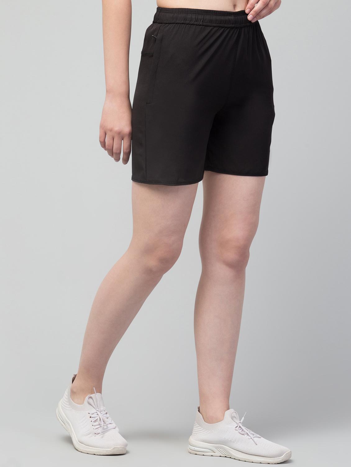 women mid rise placement printed sports shorts - 20858682 - Standard Image - 1