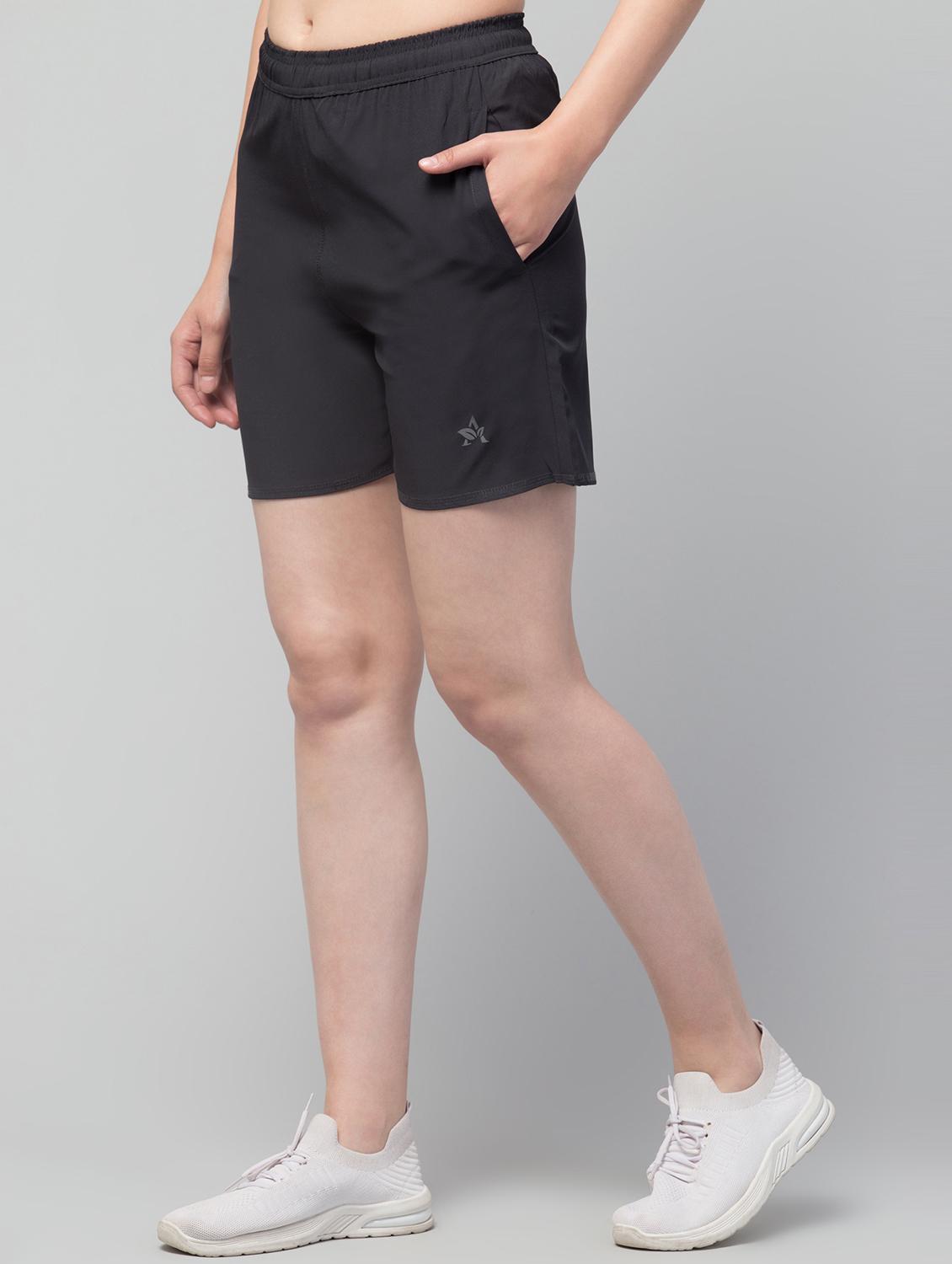women mid rise placement printed sports shorts - 20858683 - Standard Image - 1