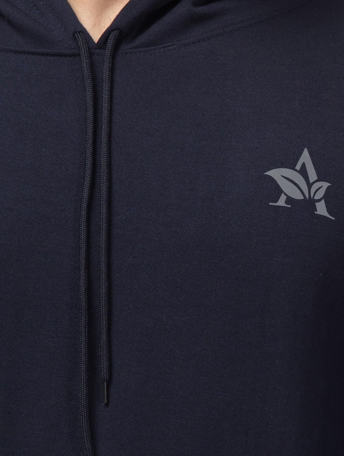 navy blue fleece plain sweatshirt - 20858890 - Standard Image - 4