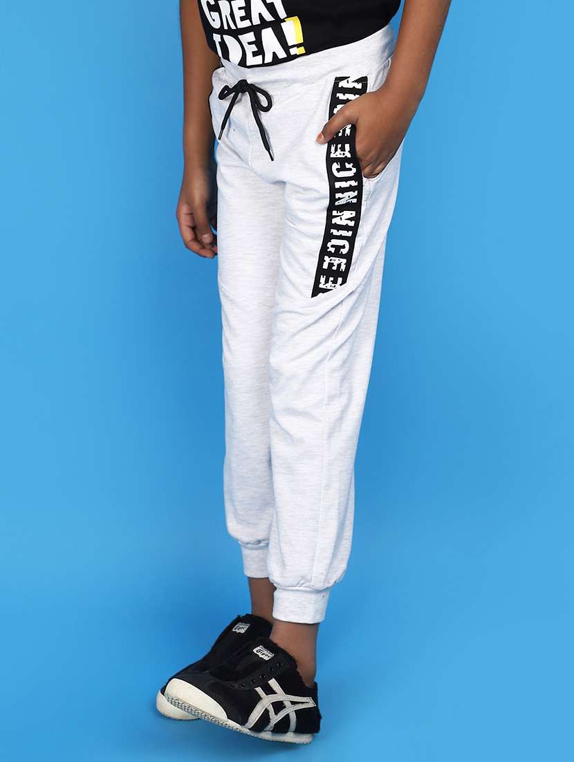 boys grey printed casual jogger - 20862812 -  Standard Image - 1