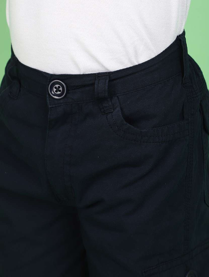 boys solid color cargo trouser - 20862819 -  Standard Image - 4