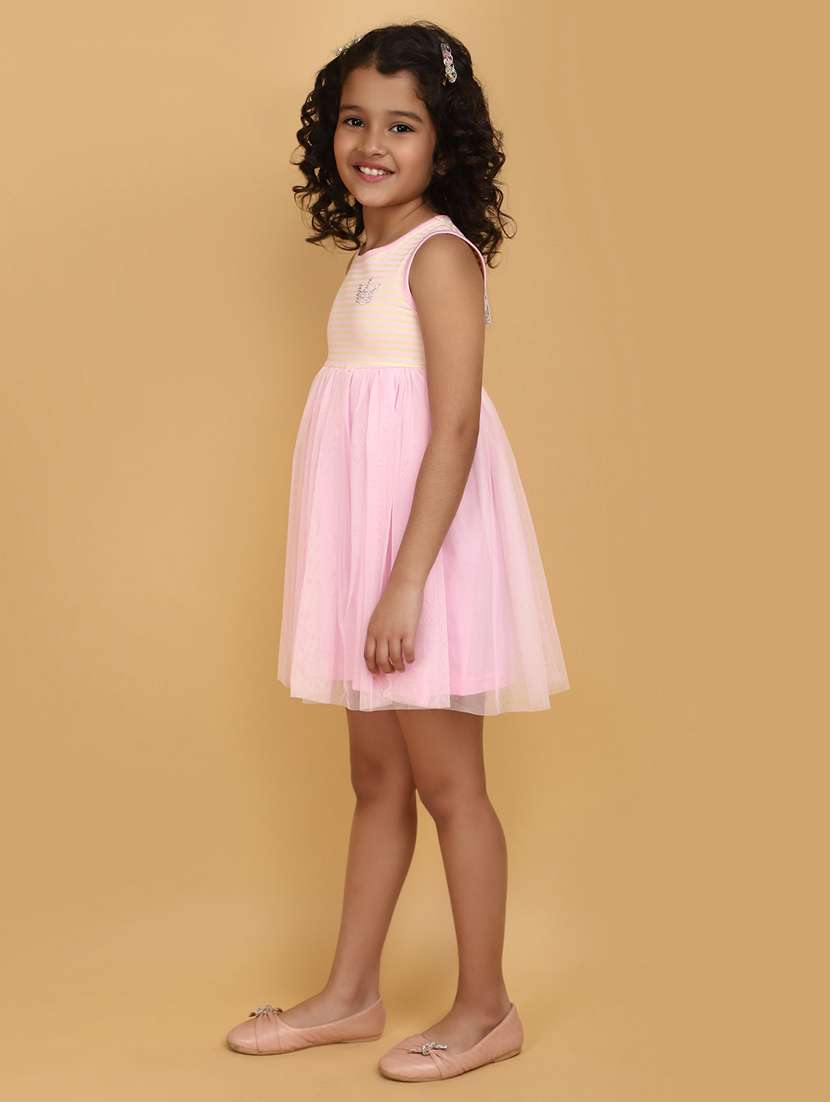 girls round neck printed frock - 20862828 -  Standard Image - 1