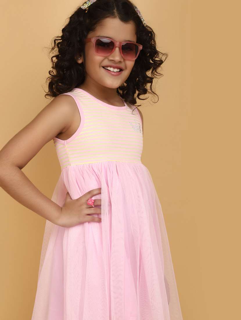 girls round neck printed frock - 20862828 -  Standard Image - 4