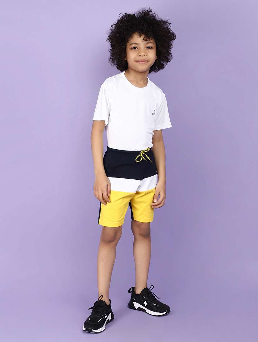 navy blue colourblocked detailed three fourth - 20862838 -  Standard Image - 4