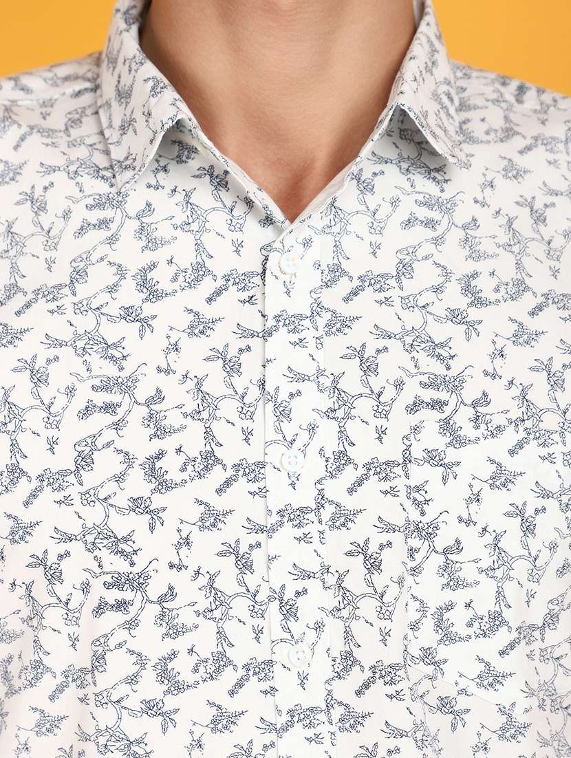 white cotton casual shirt - 20862957 -  Standard Image - 4