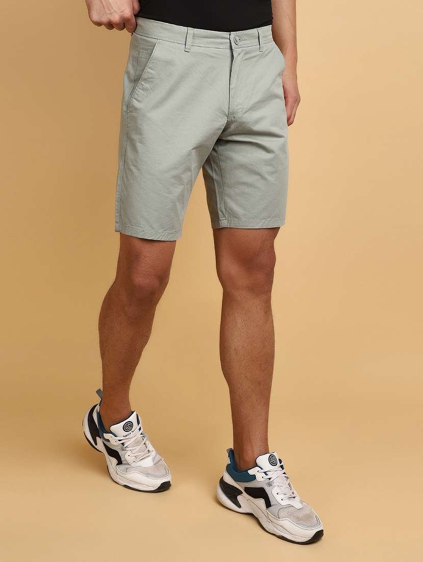 men cotton solids shorts - 20862964 -  Standard Image - 1