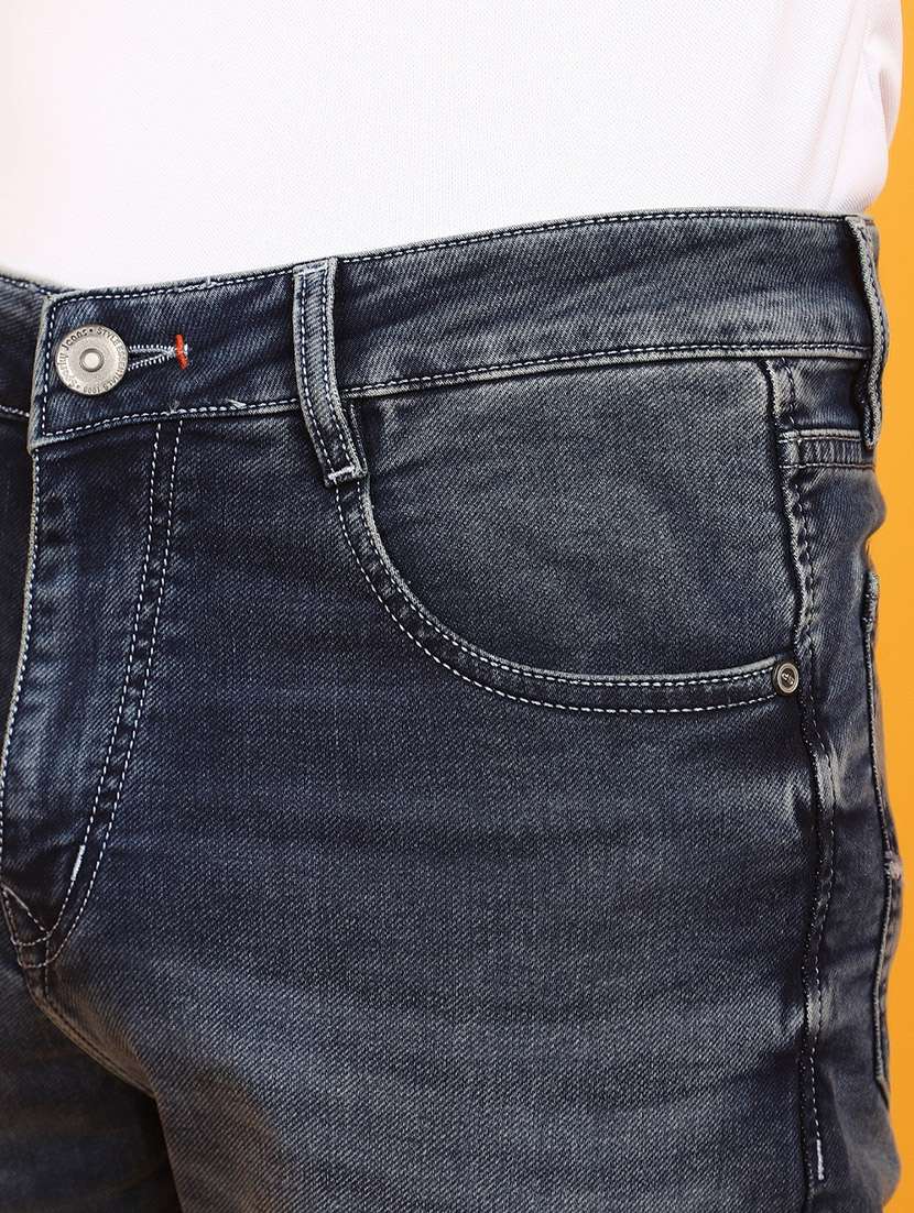 men mid rise washed denim jeans - 20863252 -  Standard Image - 4