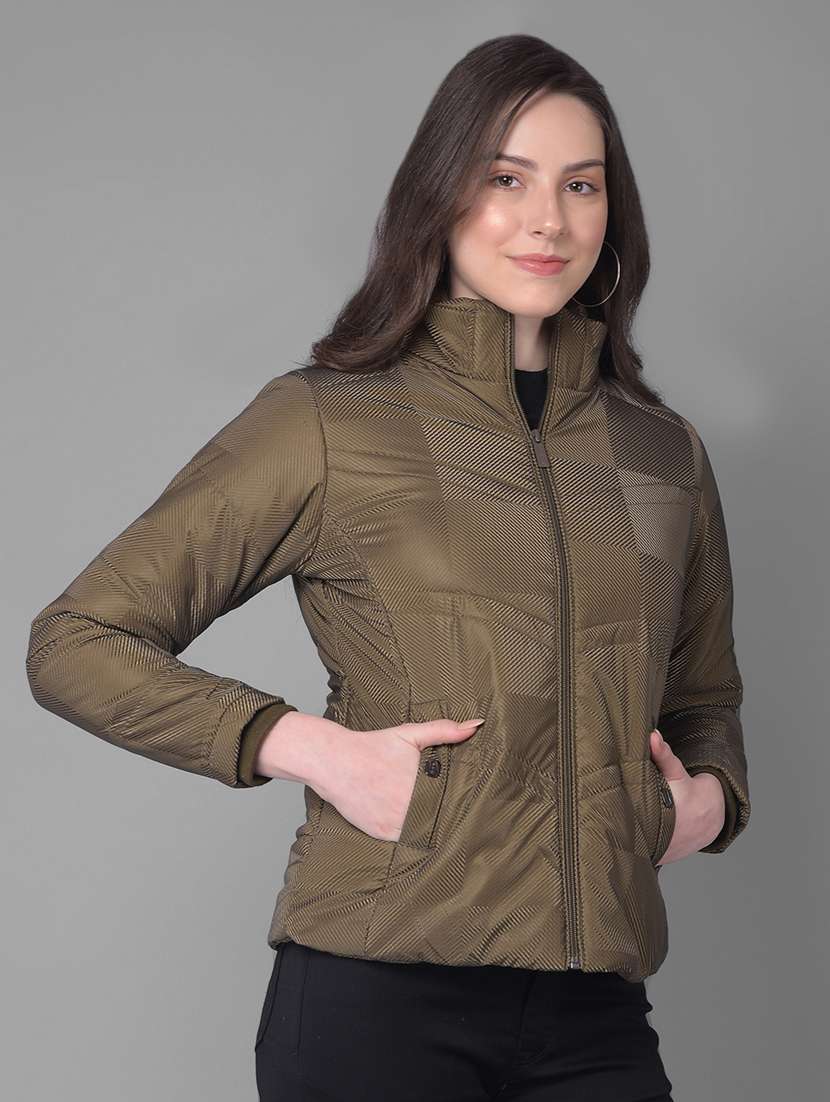 women olive long sleeve jacket