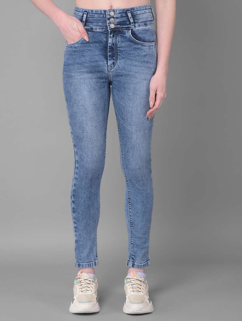 women plain skinny fit jean