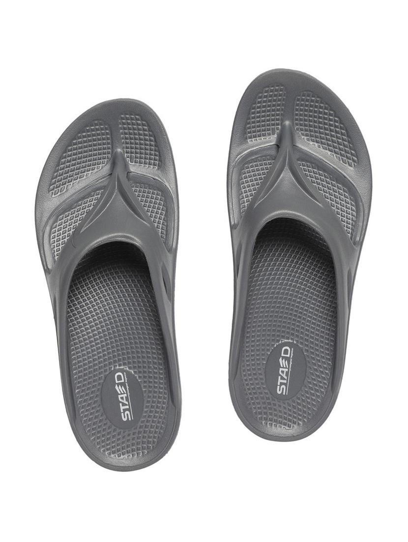 men grey slip on flip flop - 20864529 - Standard Image - 1