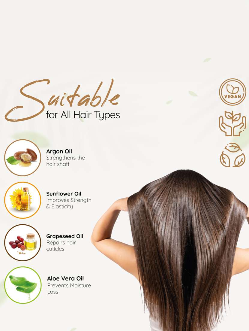 habibs sheen hair serum for smooth anti-frizz high-gloss, silky-smooth finish enriched with aloe vera & sunflower oil 50 ml - 20866173 -  Standard Image - 4