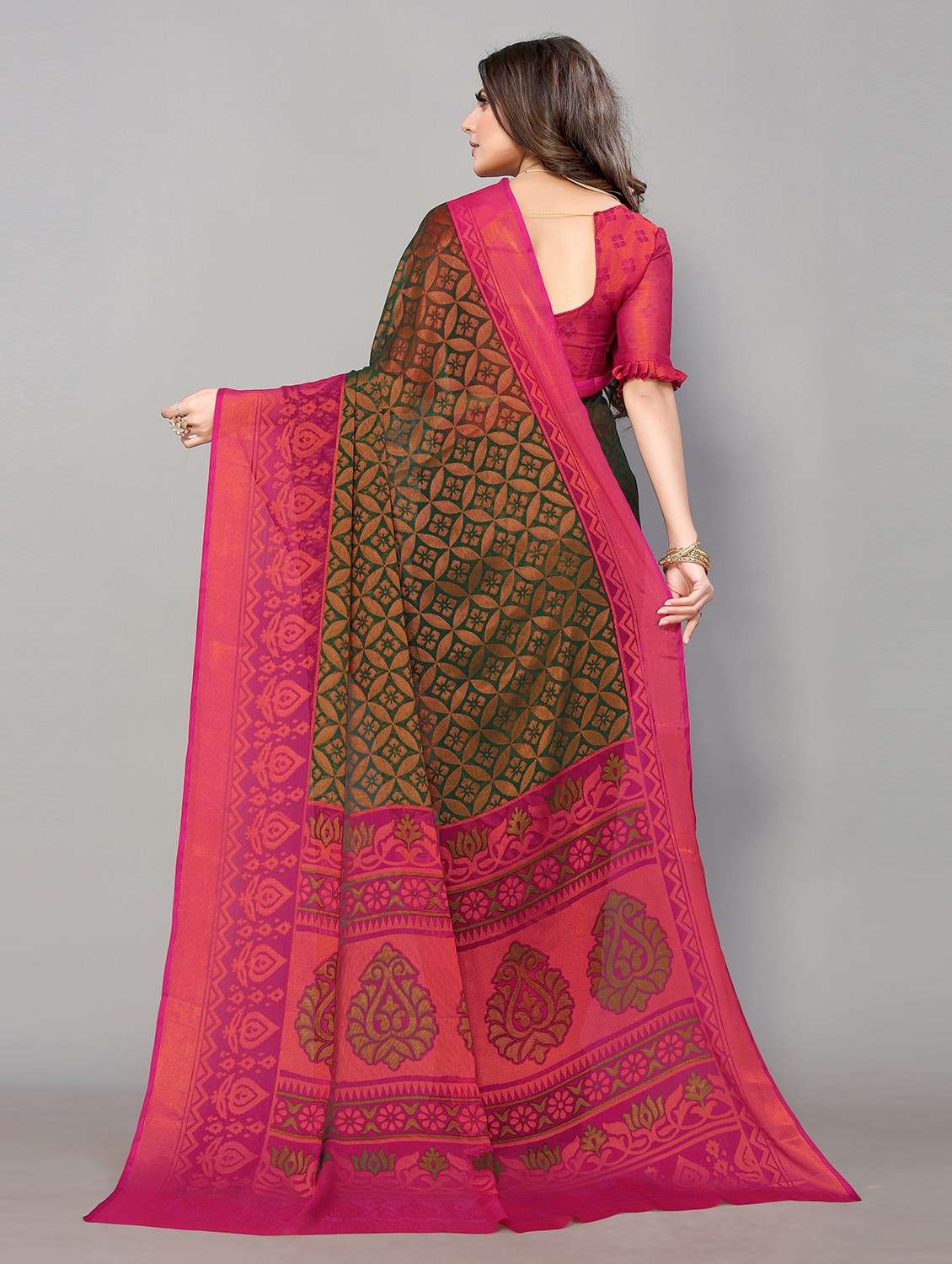 women printed saree - 20873152 -  Standard Image - 1
