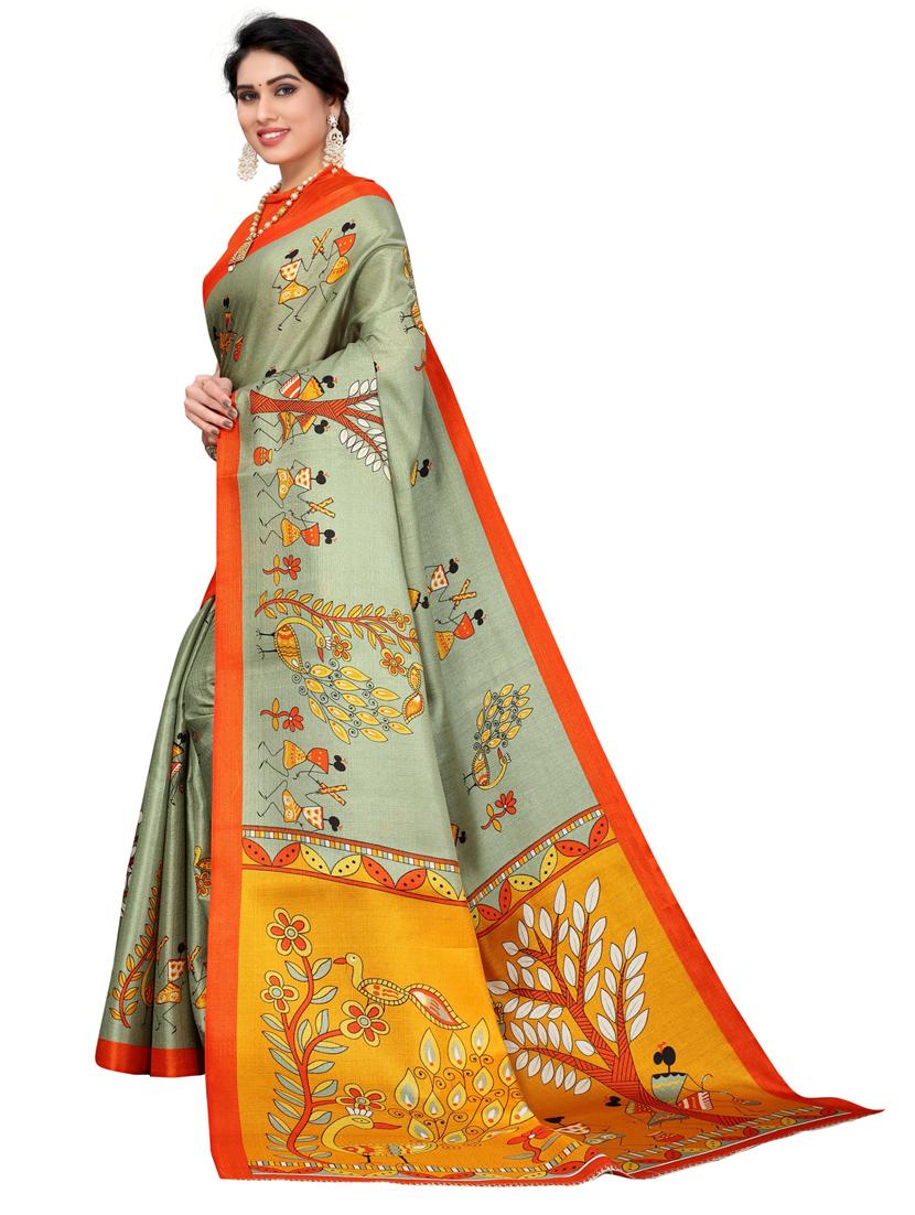 women printed saree - 20873777 - Standard Image - 1