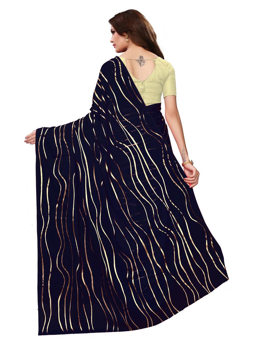 women blue leheriya printed saree - 20874109 - Standard Image - 1