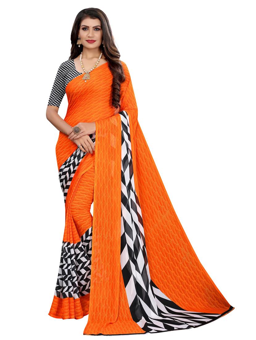 pack of 2 multi colored printed saree - 20874759 - Standard Image - 1