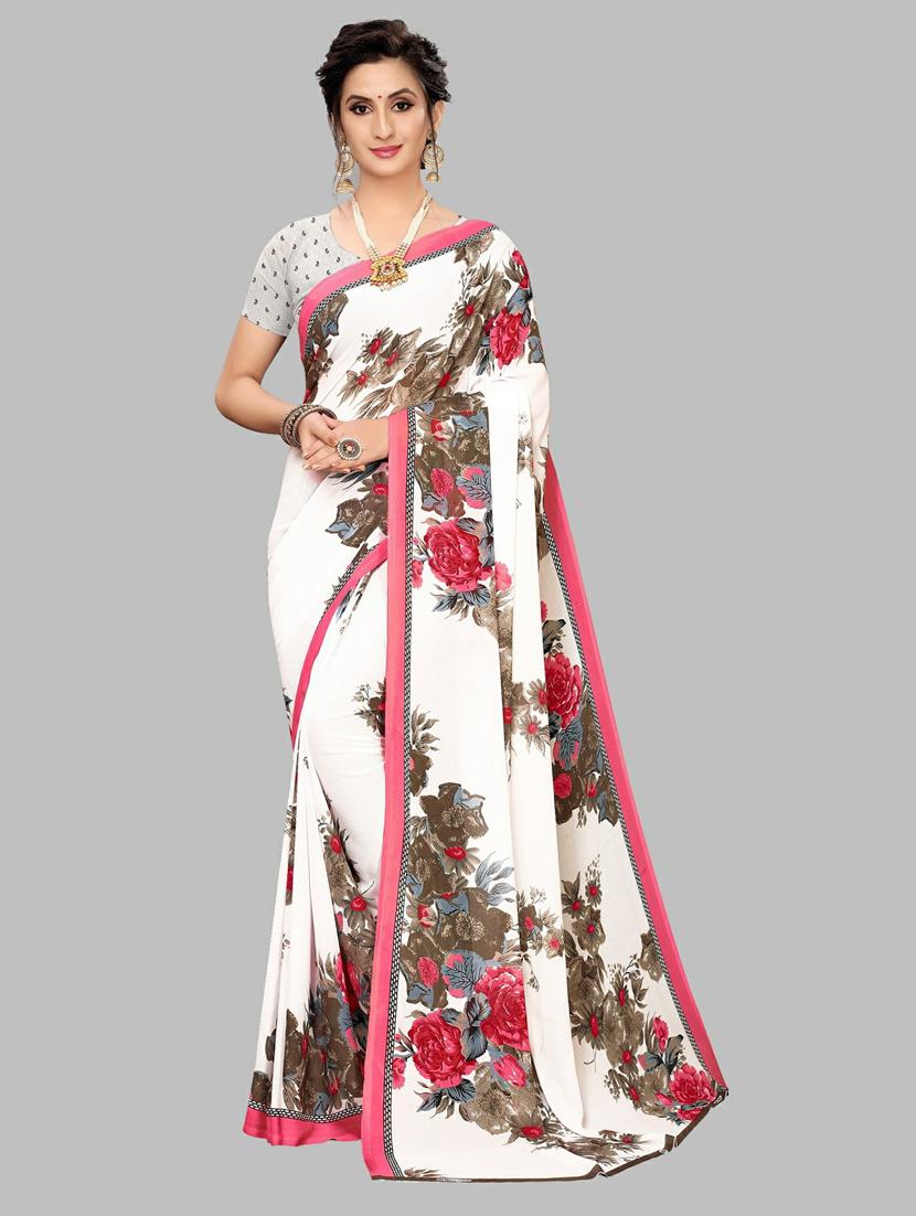 pack of 2 multi colored printed saree - 20874957 - Standard Image - 1