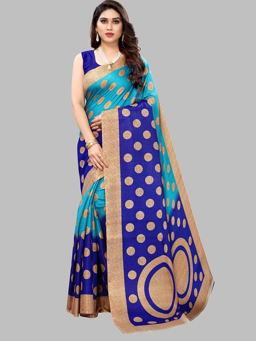 women multi color pack of 2 sarees with blouse - 20874968 - Standard Image - 1